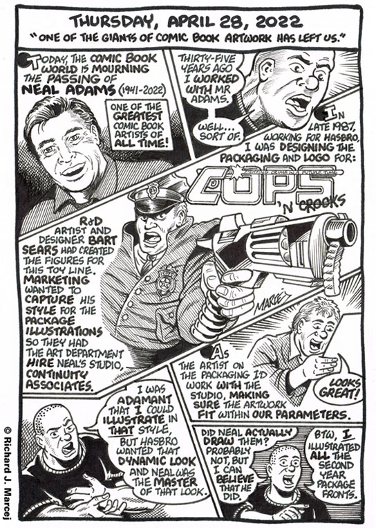 Daily Comic Journal: April 28, 2022: “One Of The Giants Of Comic Book Artwork Has Left Us.”