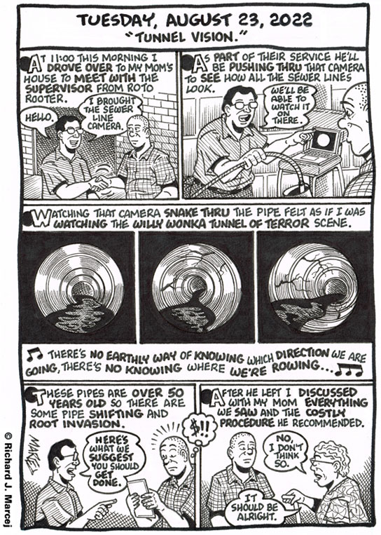 Daily Comic Journal: August 23, 2022: “Tunnel Vision.”